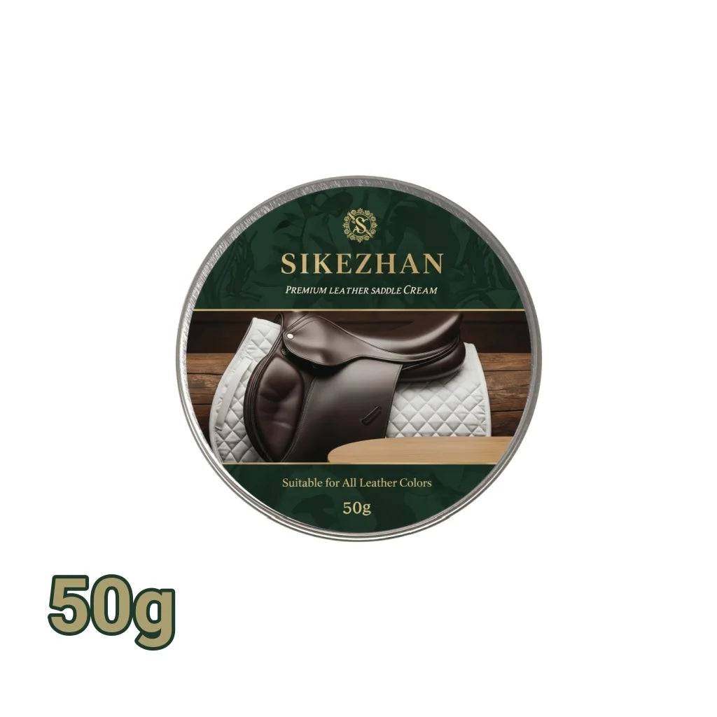 Crème d'Entretien pour Selle en Cuir – Cires Naturelles, Anti-Crevasses, 50 g / 100 g