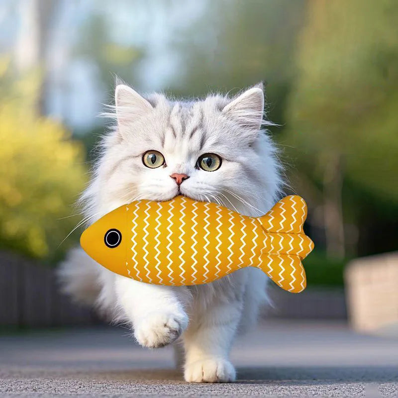 Kattenvissen, 3-delige kattenspeeltjesset met kattenkruid, interactief oefenspeelgoed voor kittens, binnenspeelgoed, kauwspeelgoed - Geschikt voor de meeste katten