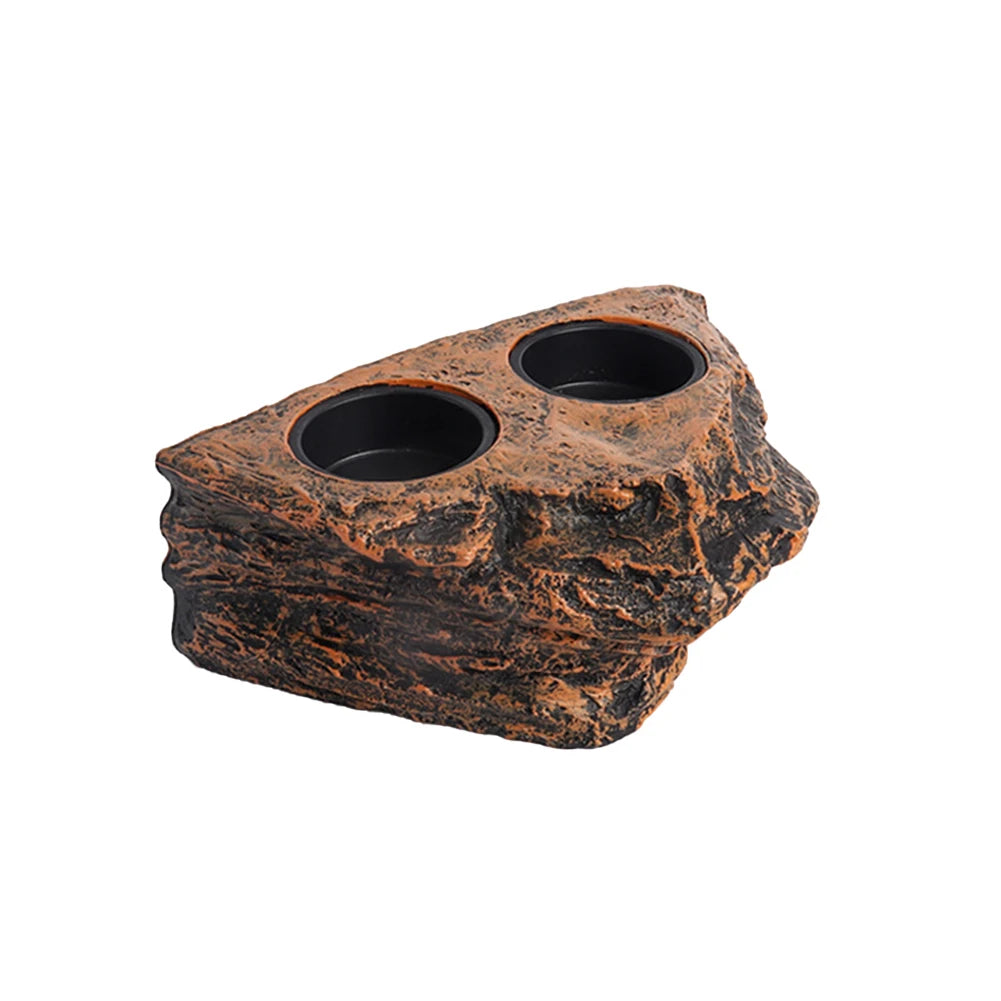 Rebord d'Alimentation Magnétique pour Reptiles – Simple ou Double
