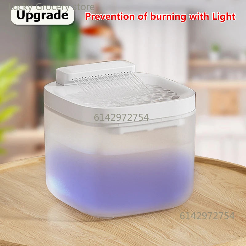 Fontaine à Eau pour Chat & Chien 3L | Pompe USB Silencieuse, Filtre & Anti-Sèchement