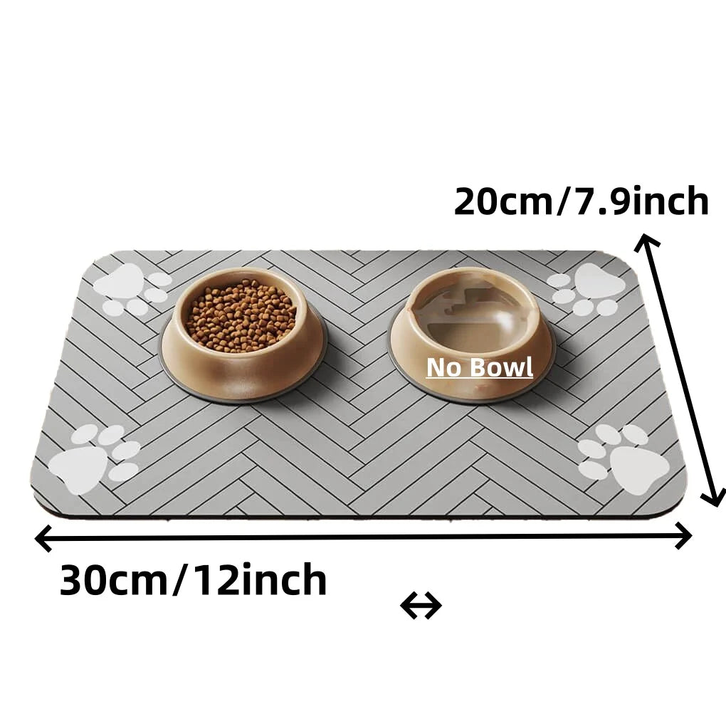 Tapis d’alimentation absorbant pour chien et chat