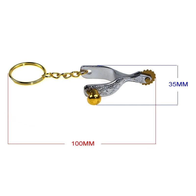 Nieuwe Paardensporen Sleutelhanger Ruitergeschenken Paardenthema Cadeau Paardenbit Sleutel voor Sleutels Tassen Accessoire