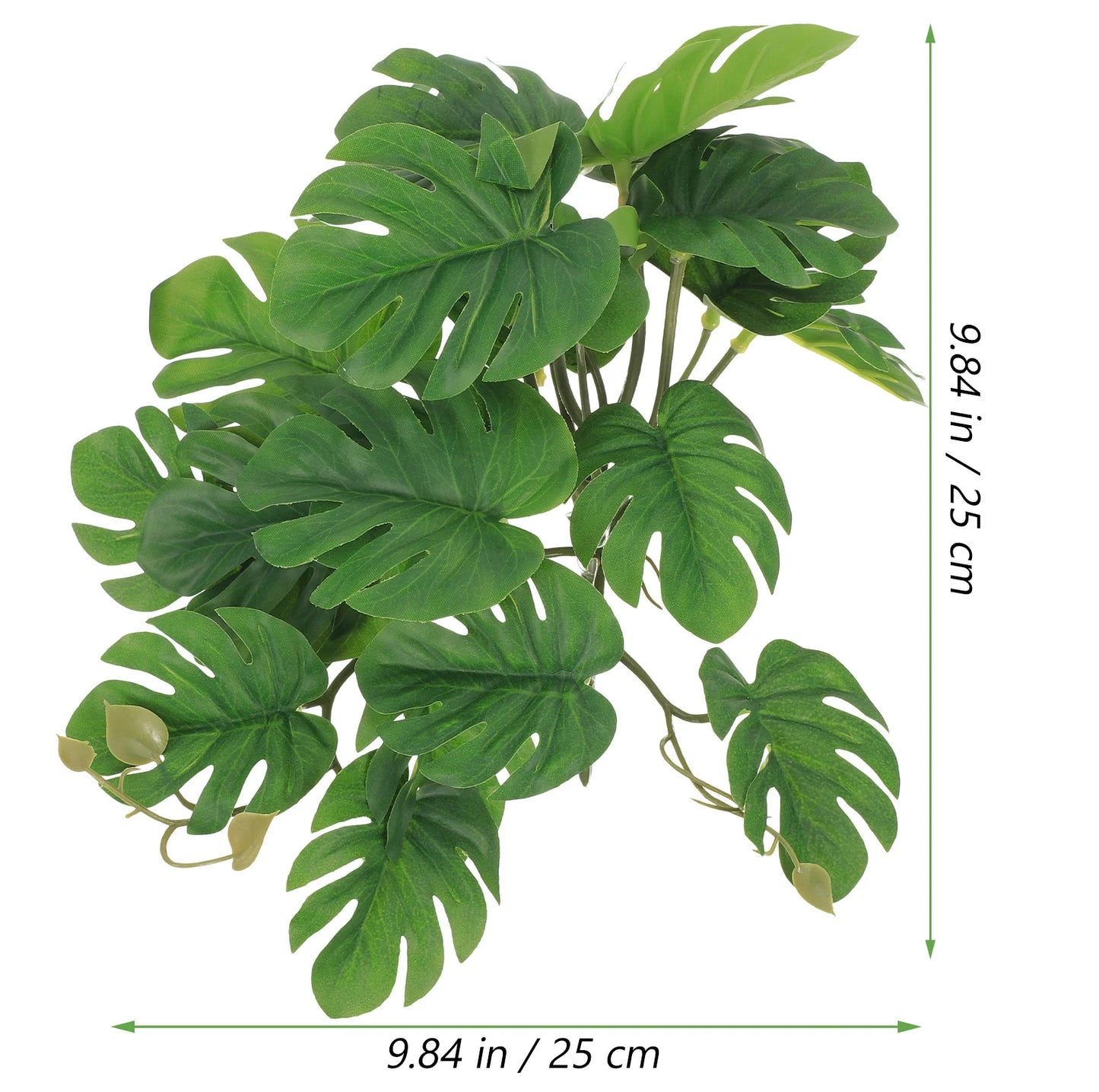 Plante Artificielle en Feuille pour Terrarium & Aquarium – Décor Reptiles & Amphibiens