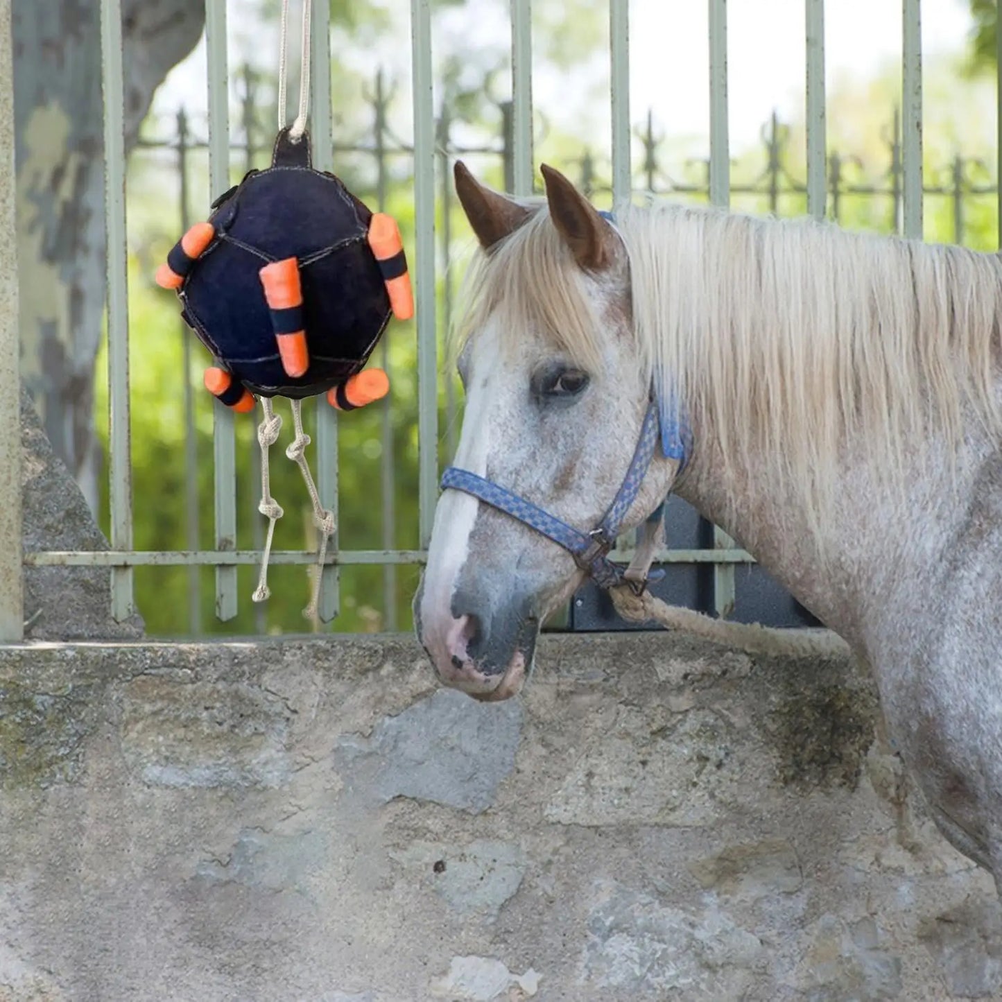Balle à Friandises Suspendue pour Cheval – Jouet Anti-Ennui