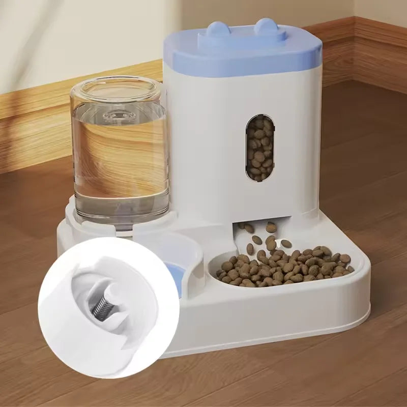 Gamelle & Abreuvoir 2-en-1 pour Chat & Chien – Séparation Sec/Humide