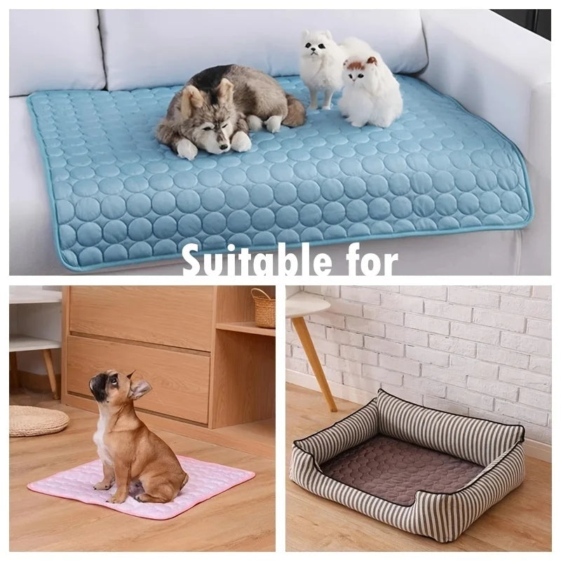 Tapis rafraîchissant pour chien et chat — Coussin d'été lavable