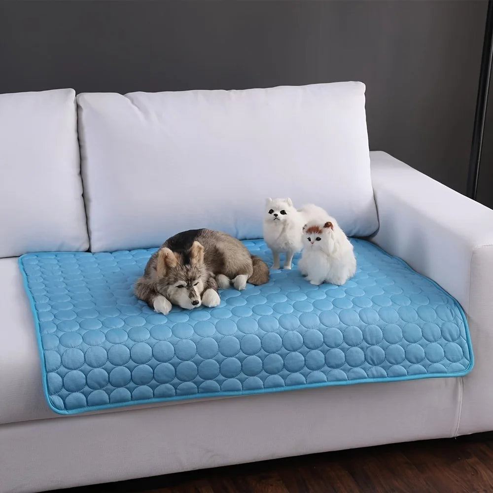 Tapis rafraîchissant pour chien et chat — Coussin d'été lavable