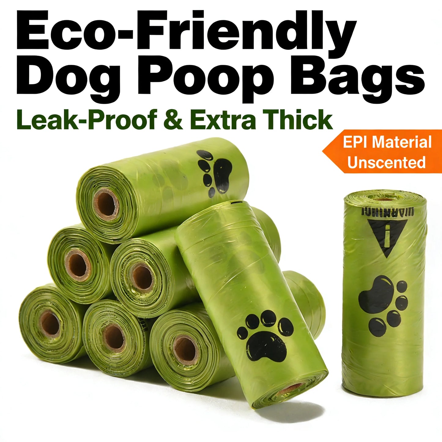 Sacs à Déjections Canines Écologiques – Extra Épais, Anti-Fuites & Sans Parfum