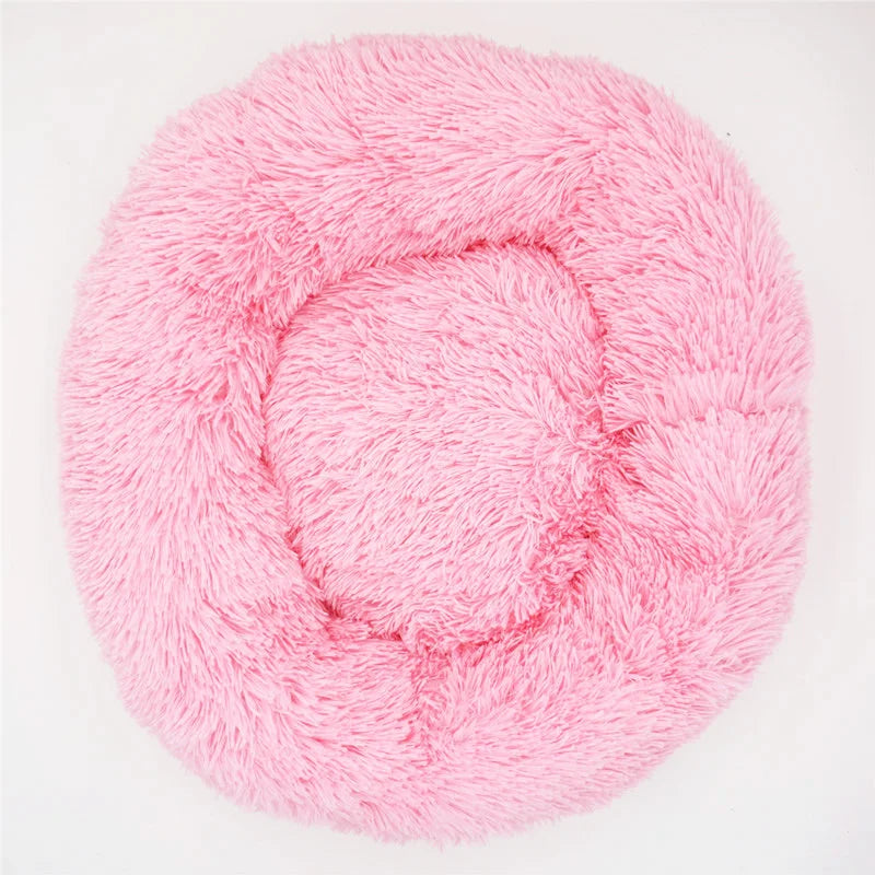 Lit Donut Apaisant pour Chien & Chat — Rond, Moelleux, Tailles XS à 110 cm