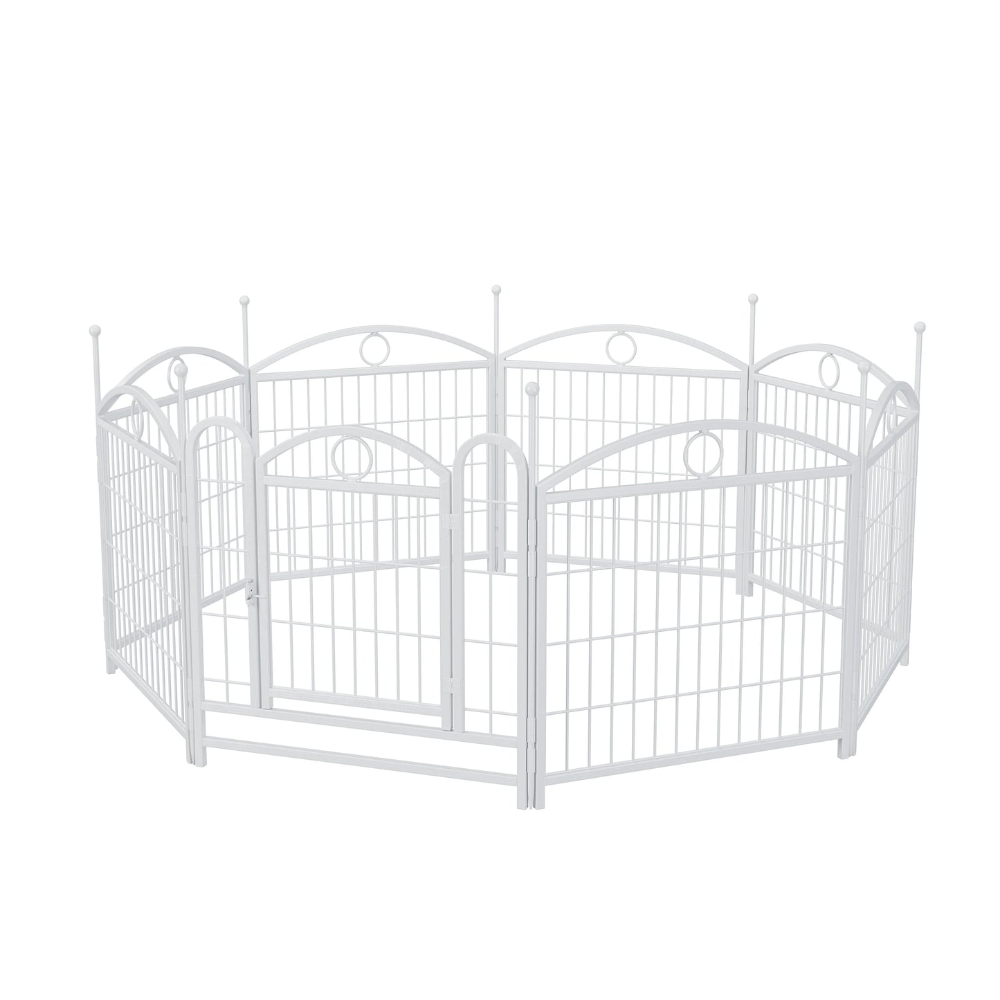 Parc d'Exercice en Métal pour Chien & Chiot | Intérieur & Extérieur avec Portes