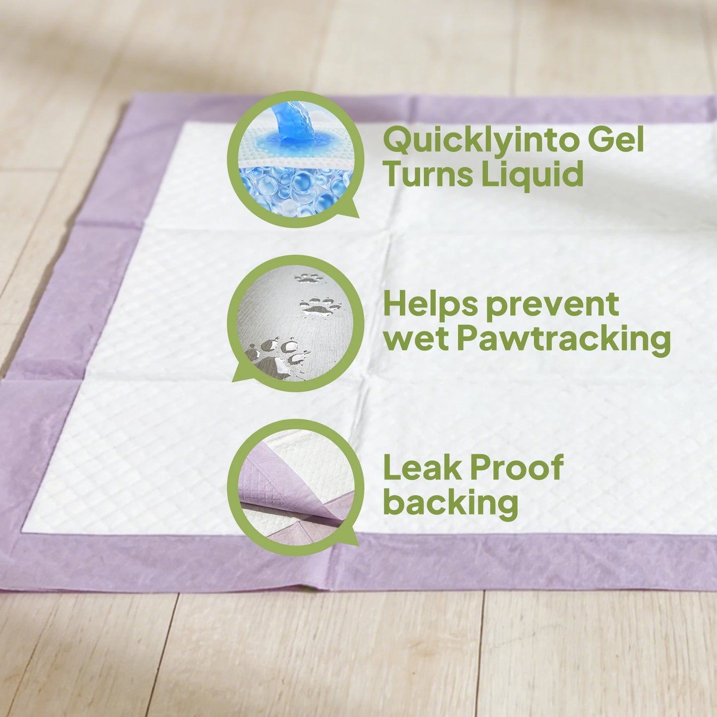 Tapis de Propreté pour Chiot & Chat | Parfum Lavande, Ultra-Absorbant & Anti-Fuites
