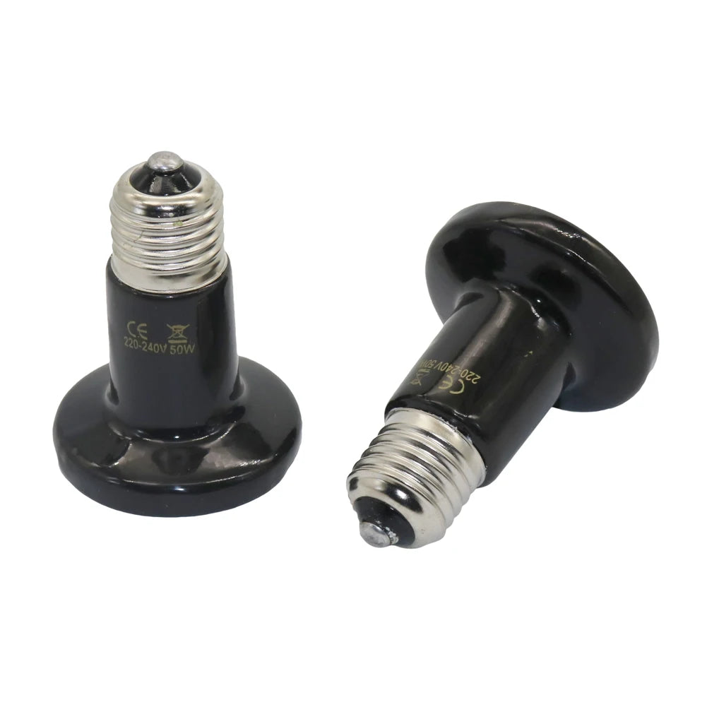 Ampoule Chauffante Céramique pour Reptiles – E27, 25W à 100W