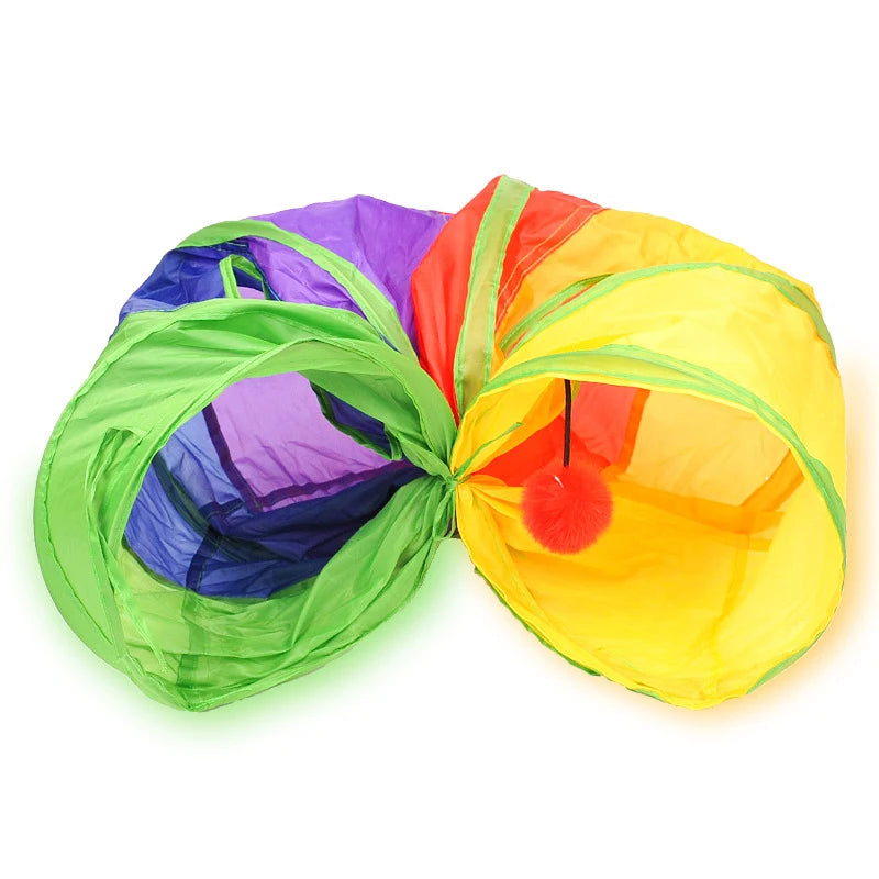 Tunnel pliable pour chat et chiot