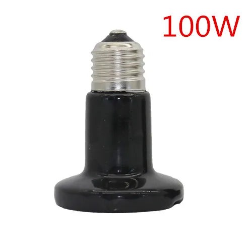 Ampoule Chauffante Céramique pour Reptiles – E27, 25W à 100W
