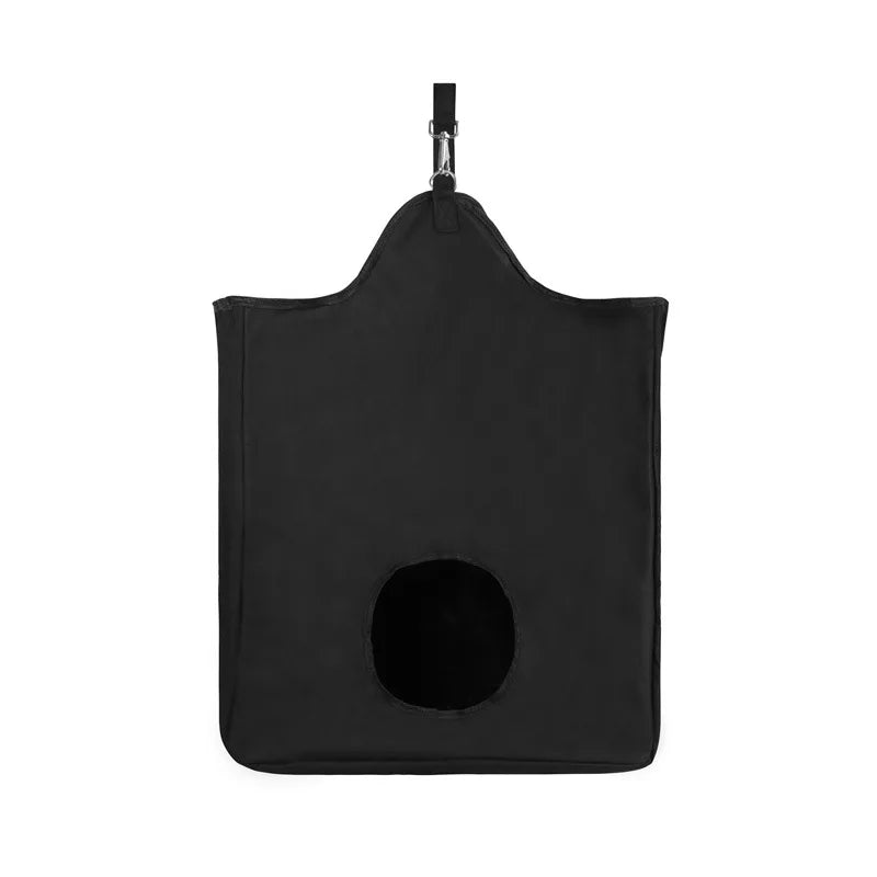 Equestrian 2024 hooinet voor paarden, verstevigde nylon onderkant met riemen, duurzaam PVC, elegante stiksels