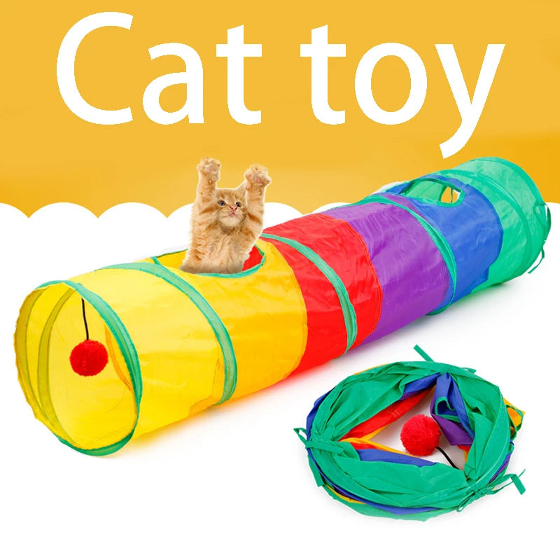 Tunnel pliable pour chat et chiot