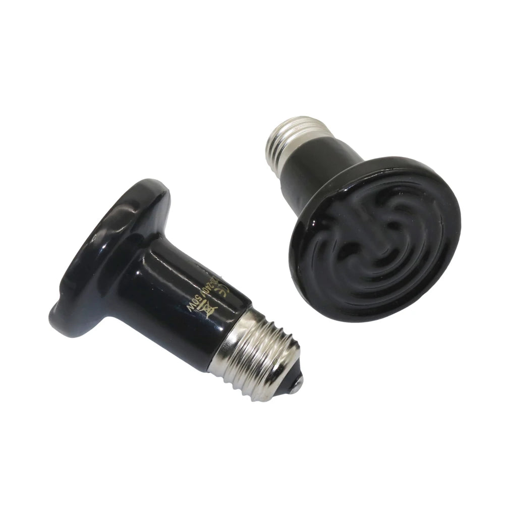 Ampoule Chauffante Céramique pour Reptiles – E27, 25W à 100W