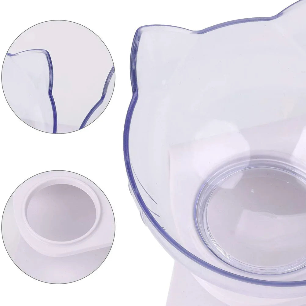 Voerbakken voor katten, waterbak, dubbele voerbak 15° kantelbaar, valbestendig