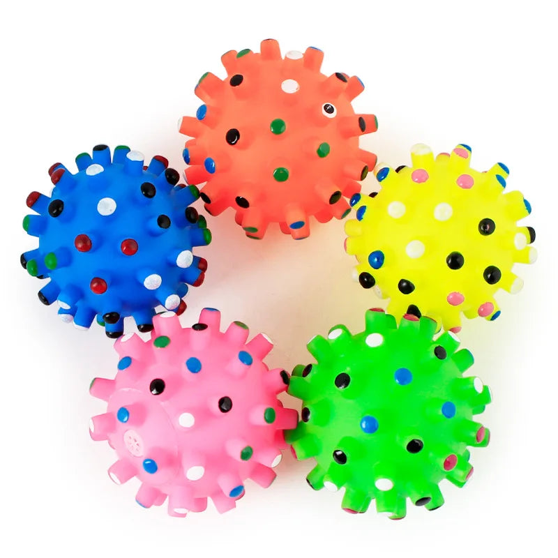 Balle Couinante pour Chiot & Petit Chien – 6 cm, 17 Modèles, Jouet à Mâcher XLeiPet