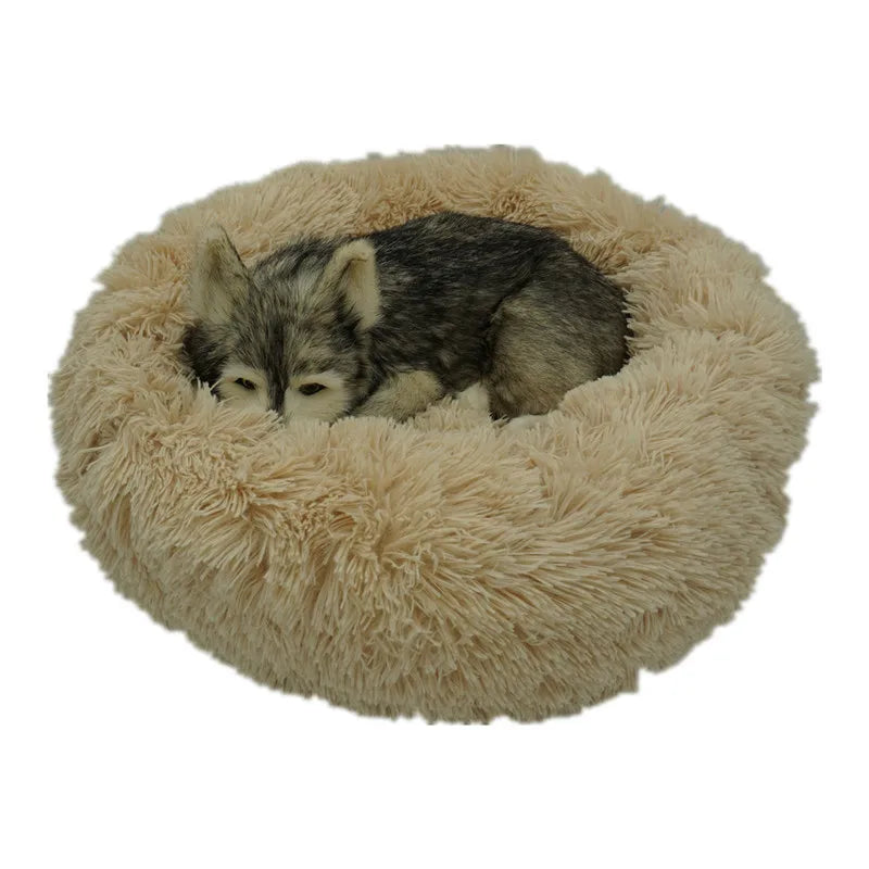 Lit Donut Apaisant pour Chien & Chat — Rond, Moelleux, Tailles XS à 110 cm