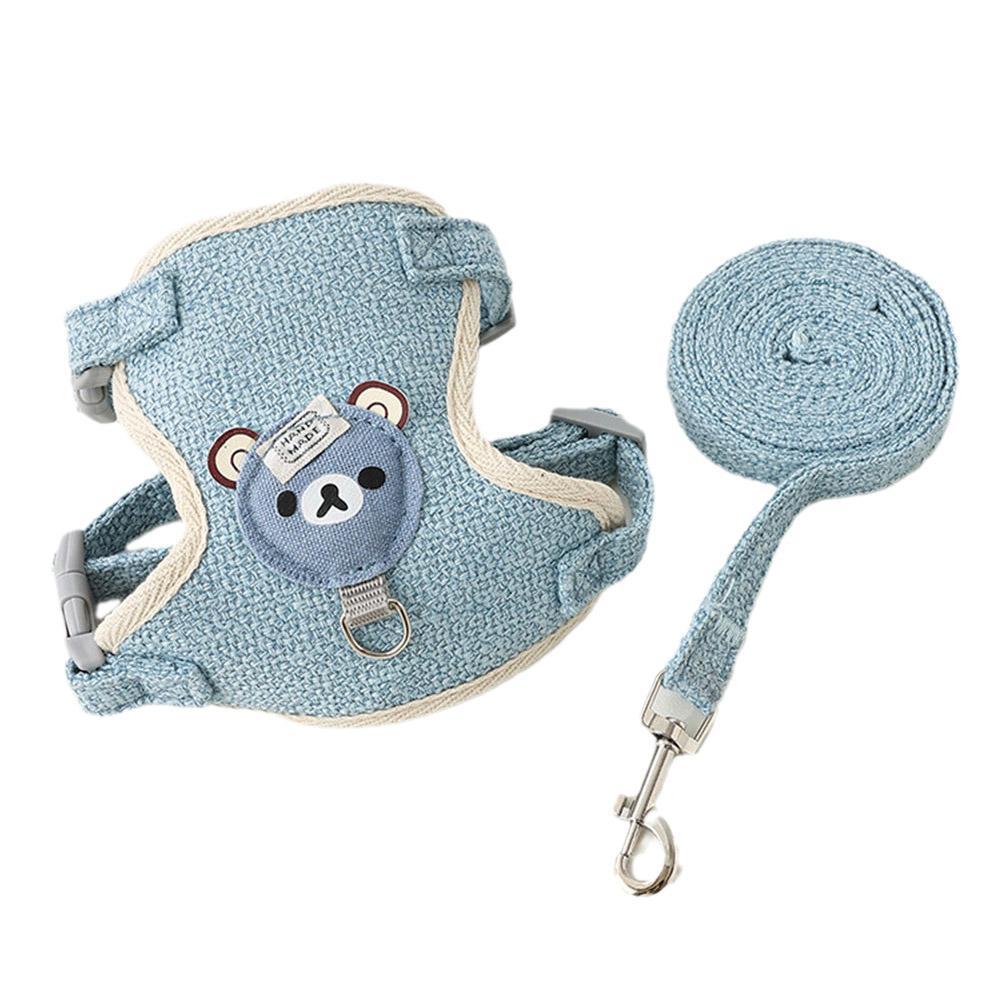Joli petit gilet pour animaux de compagnie, sangle de poitrine, laisse pour chien, corde de Traction, marche, chien, chat, lapin, harnais, collier de caniche, accessoires pour chiens