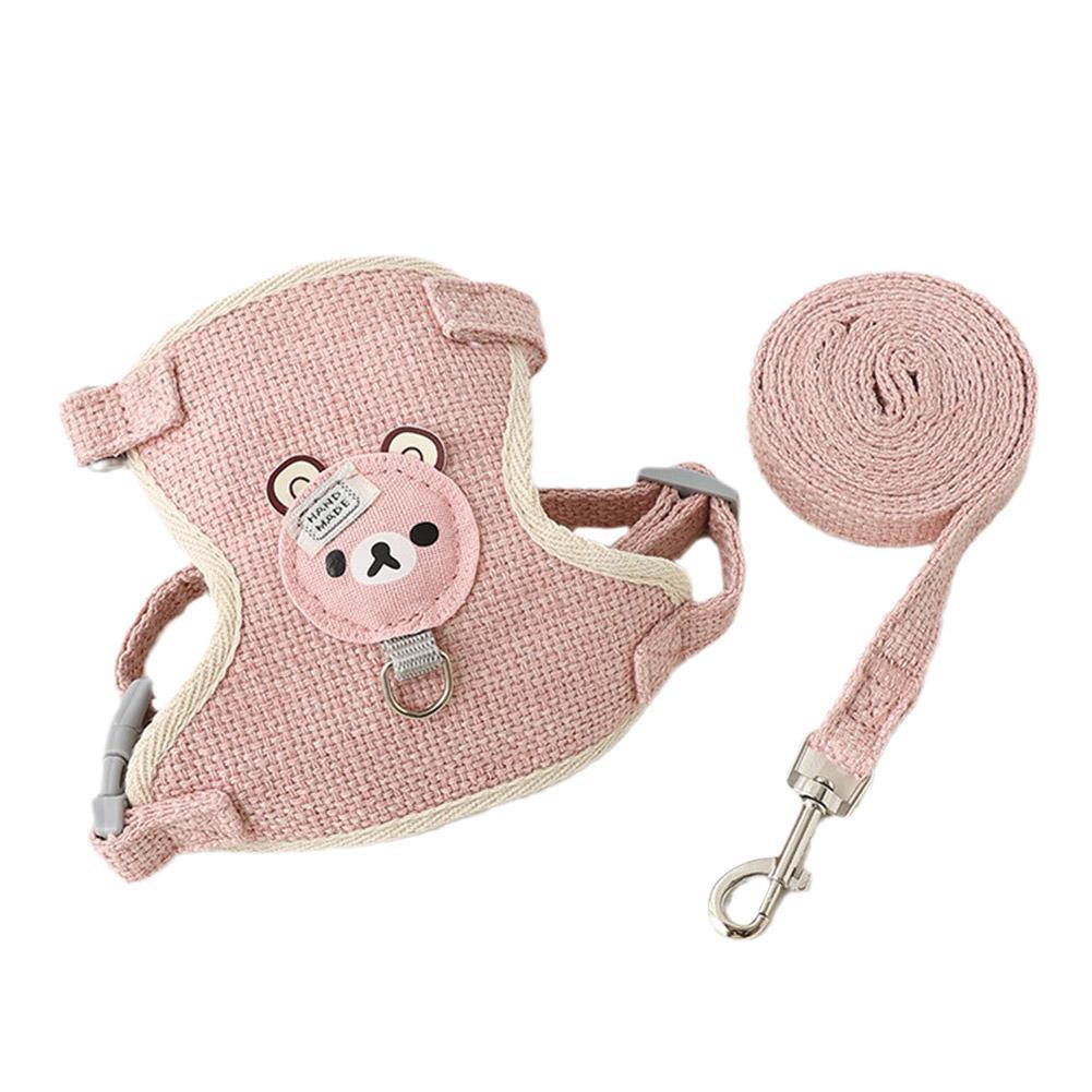 Joli petit gilet pour animaux de compagnie, sangle de poitrine, laisse pour chien, corde de Traction, marche, chien, chat, lapin, harnais, collier de caniche, accessoires pour chiens