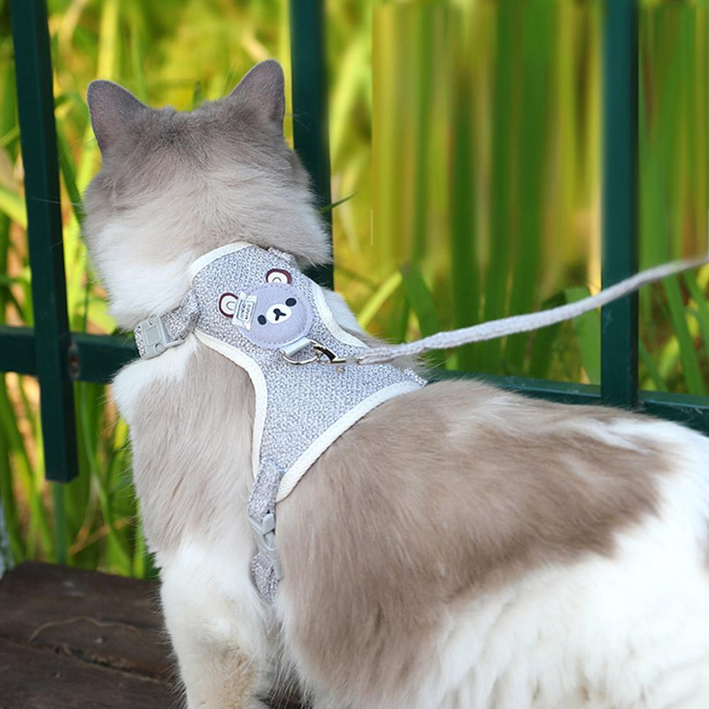 Joli petit gilet pour animaux de compagnie, sangle de poitrine, laisse pour chien, corde de Traction, marche, chien, chat, lapin, harnais, collier de caniche, accessoires pour chiens
