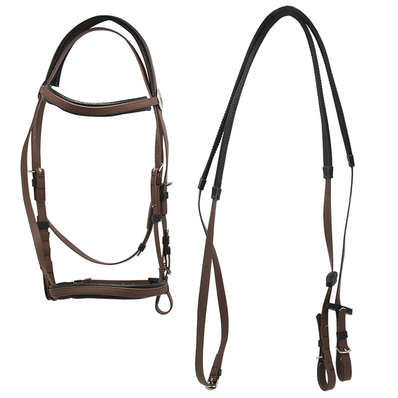 Bride complète pour cheval – Nylon PVC résistant au froid
