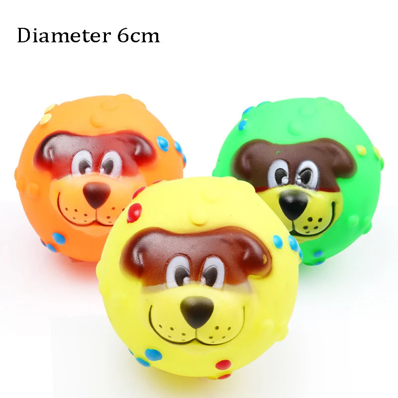 Balle Couinante pour Chiot & Petit Chien – 6 cm, 17 Modèles, Jouet à Mâcher XLeiPet