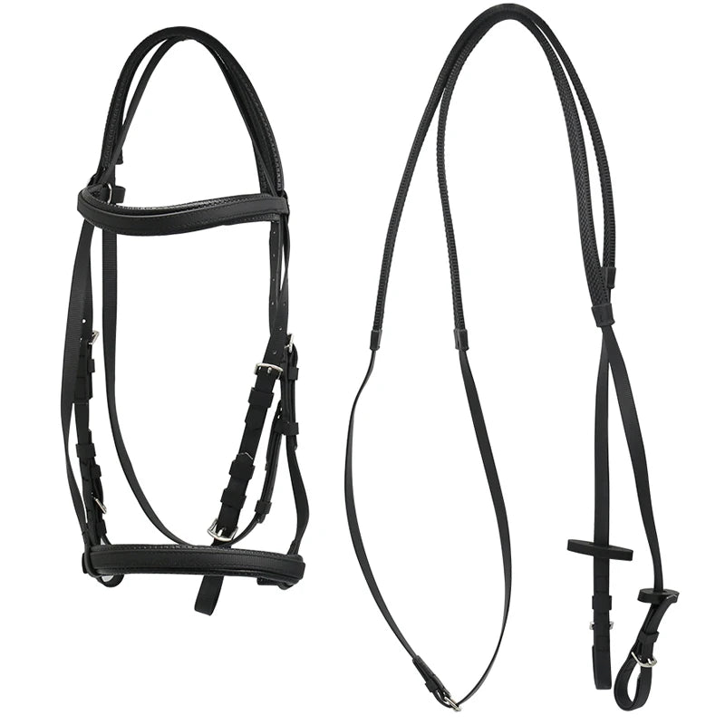 Bride complète pour cheval – Nylon PVC résistant au froid