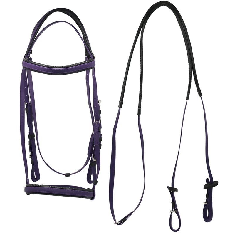 Bride complète pour cheval – Nylon PVC résistant au froid