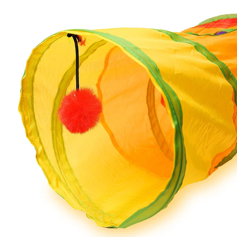 Tunnel pliable pour chat et chiot
