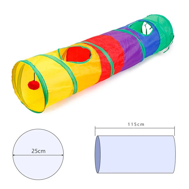 Tunnel pliable pour chat et chiot