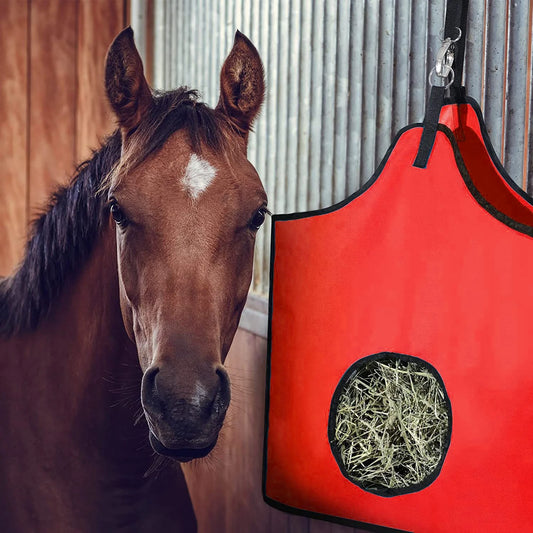 Filet à foin pour chevaux – Fond renforcé nylon, PVC durable