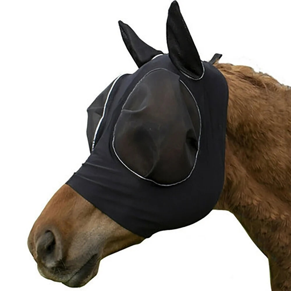 Cagoule anti-moustiques respirante pour cheval – 6 coloris