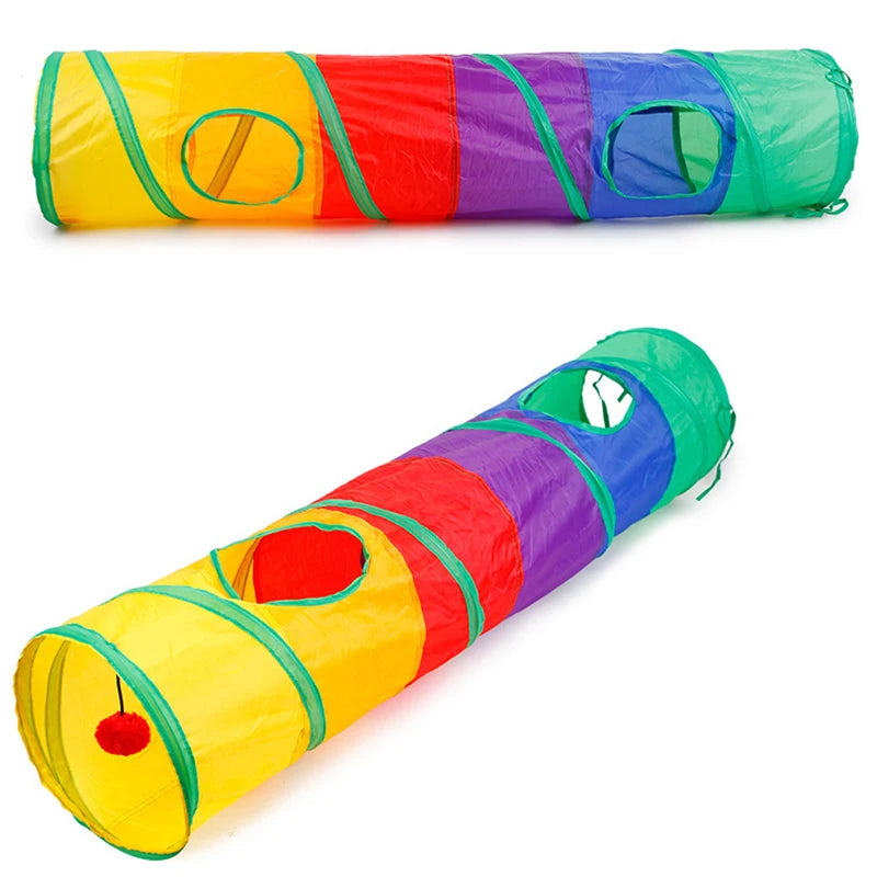 Tunnel pliable pour chat et chiot
