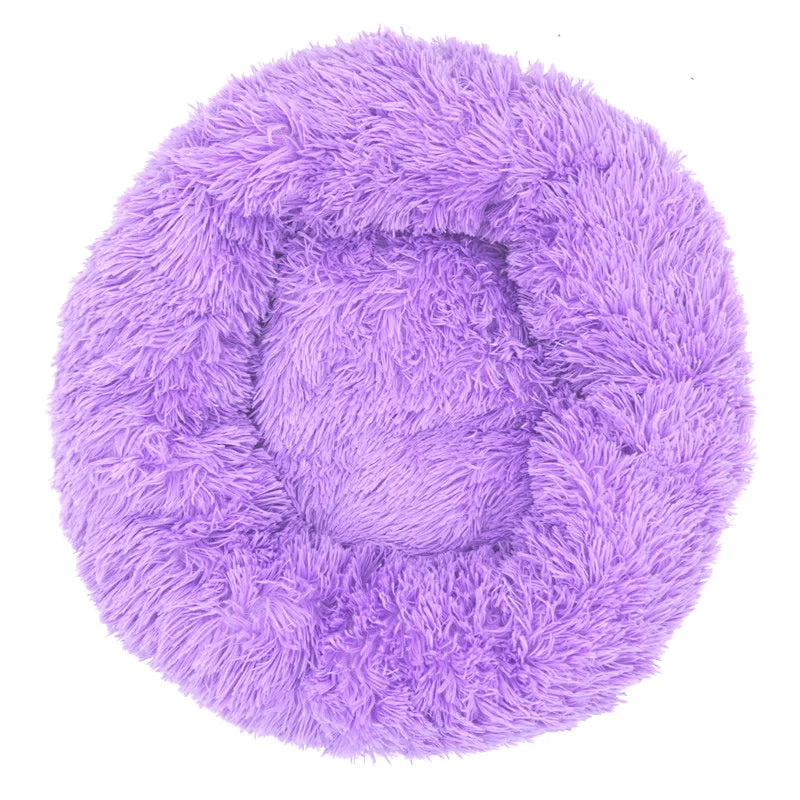 Lit Donut Apaisant pour Chien & Chat — Rond, Moelleux, Tailles XS à 110 cm