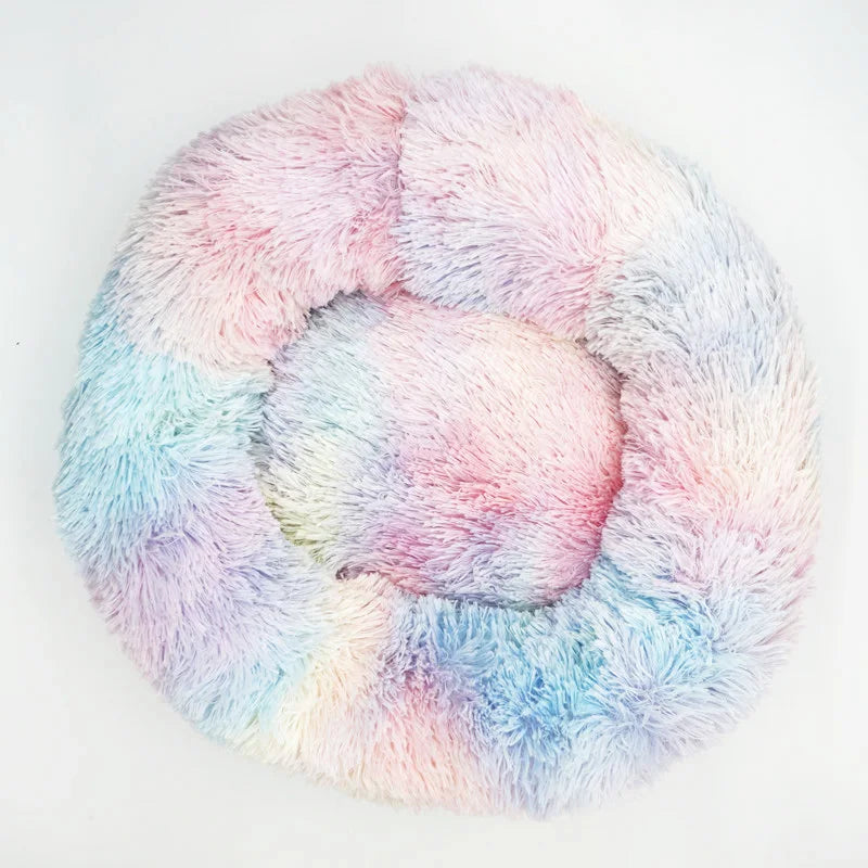 Lit Donut Apaisant pour Chien & Chat — Rond, Moelleux, Tailles XS à 110 cm