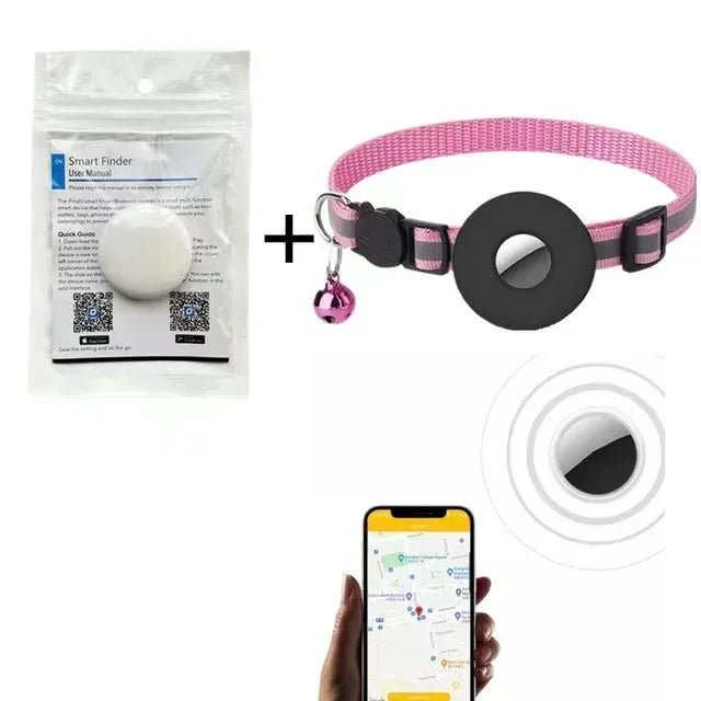 Traceur Bluetooth Anti-Perte pour Chat, Chien & Oiseau — 6 Mois d'Autonomie