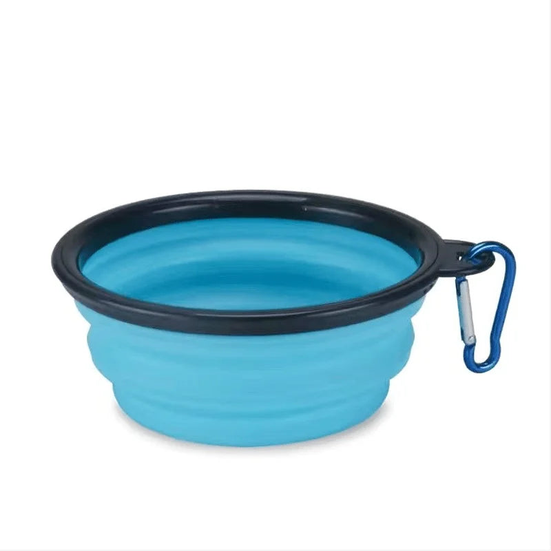 Draagbare voerbak voor huisdieren, duurzame TPR-voerbak voor katten en honden, opvouwbare siliconenbak voor reizen en buitenactiviteiten, voer- en drinkbak.