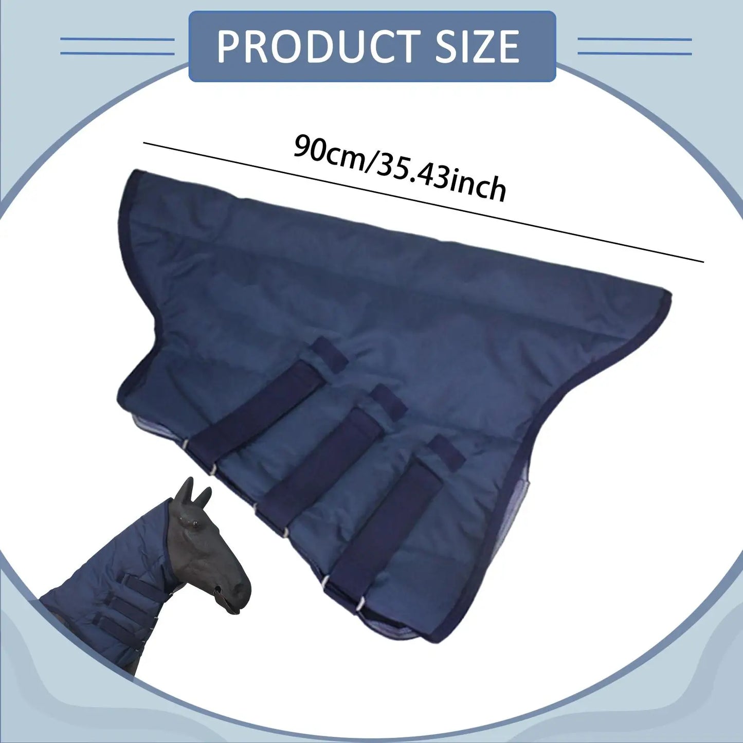 Cache-cou cheval hiver Sunnimix – Tissu Oxford 600D, rembourré, résistant à l'eau