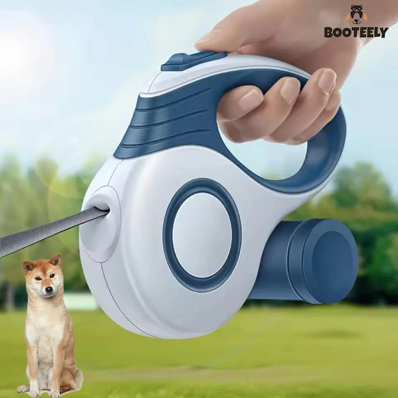 Laisse Rétractable pour Chien – ABS + TPR, 3M / 5M, Distributeur de Sacs Inclus