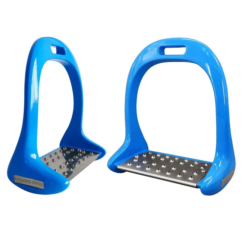1 paar antislip stijgbeugels van aluminiumlegering voor paarden, voor ruiterveiligheid en buitensporten.