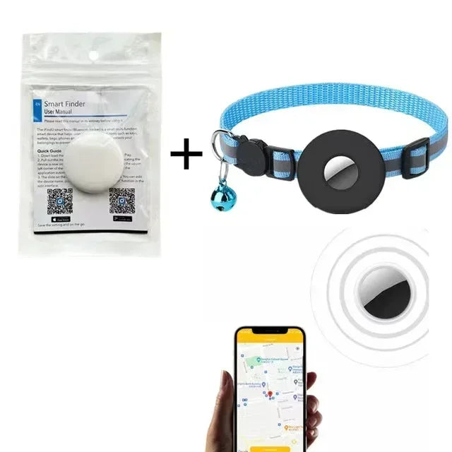 Traceur Bluetooth Anti-Perte pour Chat, Chien & Oiseau — 6 Mois d'Autonomie