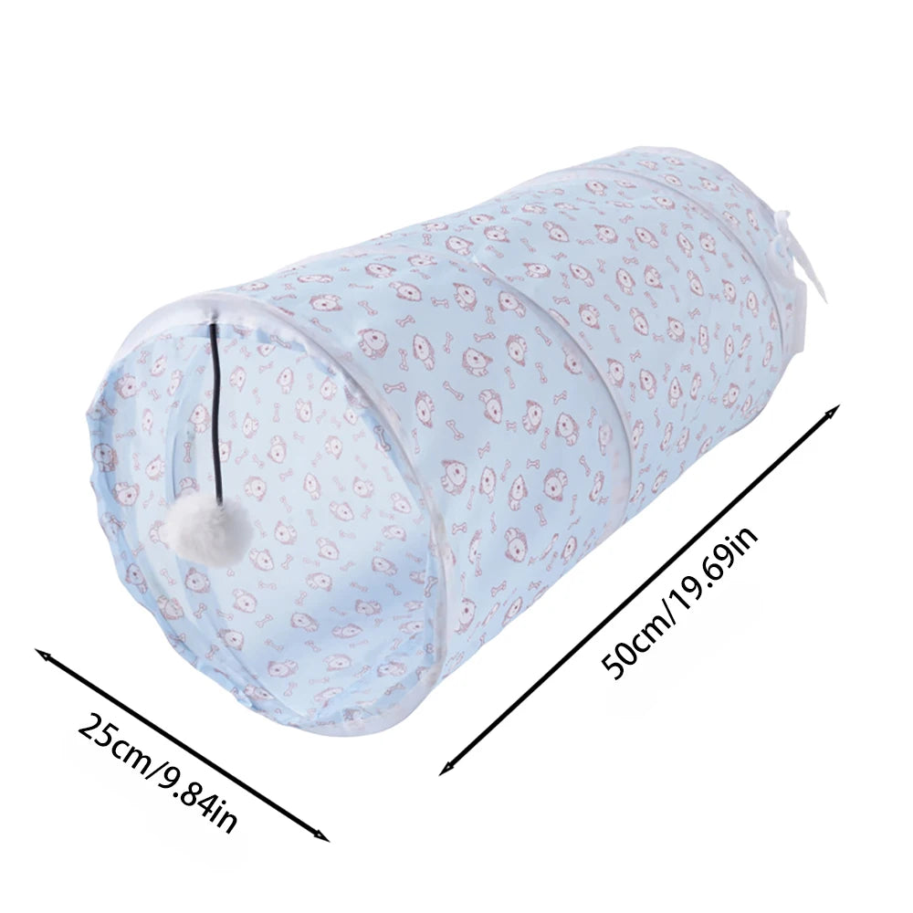 Tunnel pliable pour chat et chiot