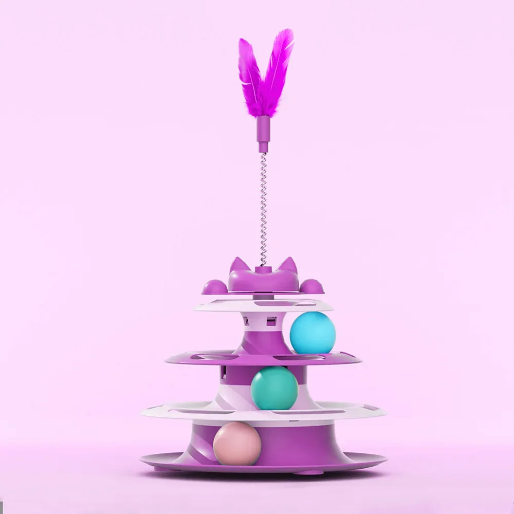 Diervoeding, kattenspeeltjes, anti-verveelspeelgoed, draaiende kattenbak, grappige kauwstokjes, katten, kattenaccessoires met grappige ballen, katten