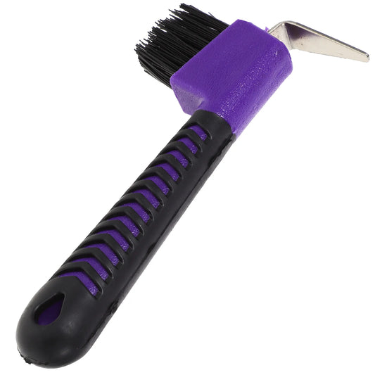 Cure-Pied avec Brosse Intégrée – Acier Inoxydable, Manche Ergonomique, Pansage Cheval