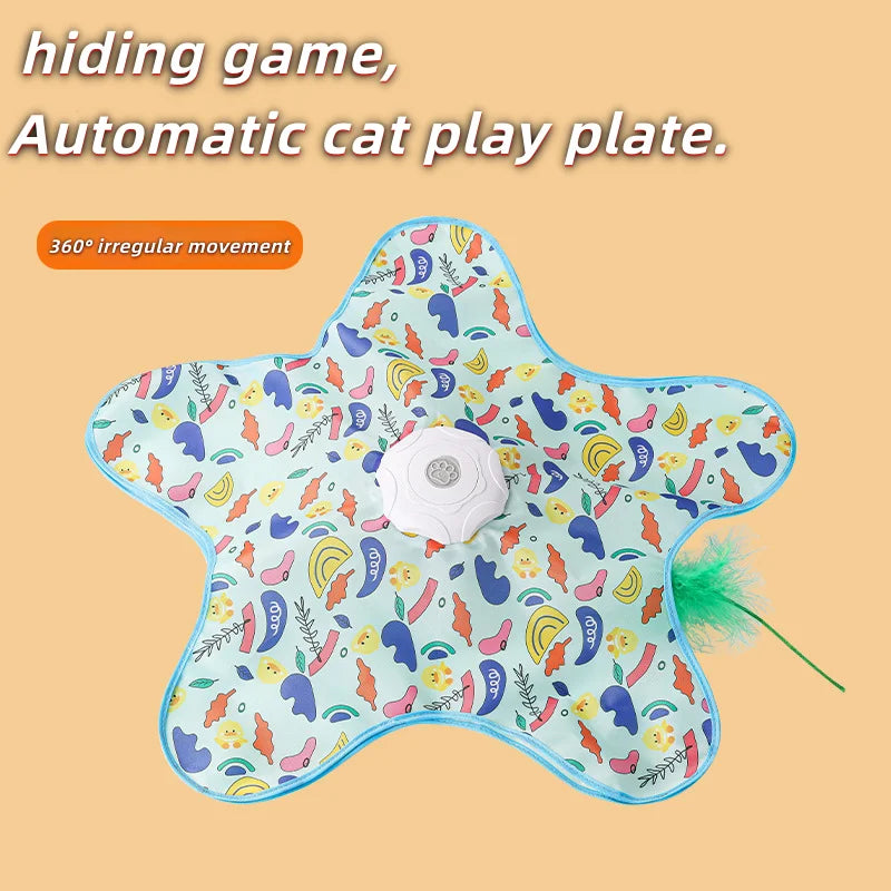 Elektrisch draaiplateau voor katten, zelfstimulerend en vervelingsbestendig huisdierenspeeltje, leuke en intelligente kattenstok, sportieve consumptie