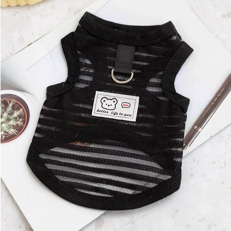 Gilet d'été pour petits et moyens chiens, vêtements rafraîchissants pour Chihuahua, Bouledogue Français, vêtements respirants, chemise décontractée pour chiot, costume pour chien