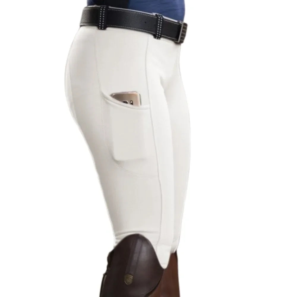 Pantalon d'équitation slim SIRENXI – Extensible, anti-boulochage & poche téléphone